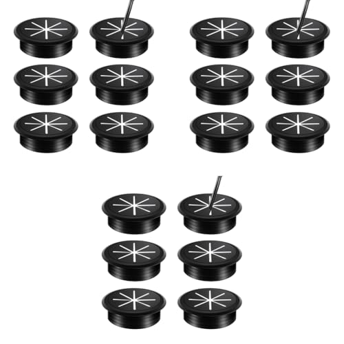 Serplex® 18PCS Desk Cable Grommets 2.36 Inches Circular Multi Management Organizer Office Decorative for Power Cords Serplex® 18PCS Desk Cable Grommets 2.36 Inches Circular Multi Management Organizer Office Decorative for Power Cords